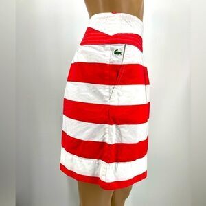 Lacoste 100% Cotton Striped Skirt Size 38